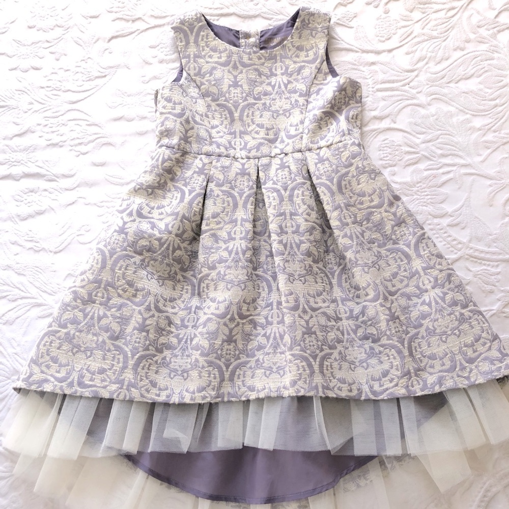 Girls, 3T, lilac and ivory dress